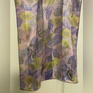 Stunning lilac, pastel pink, green light spring/ summer scarf, belt, shawl, chic